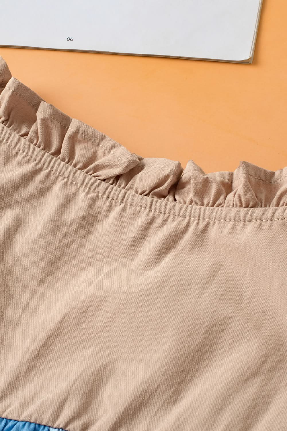 Mist blue ruffled frill blouse - Love Salve